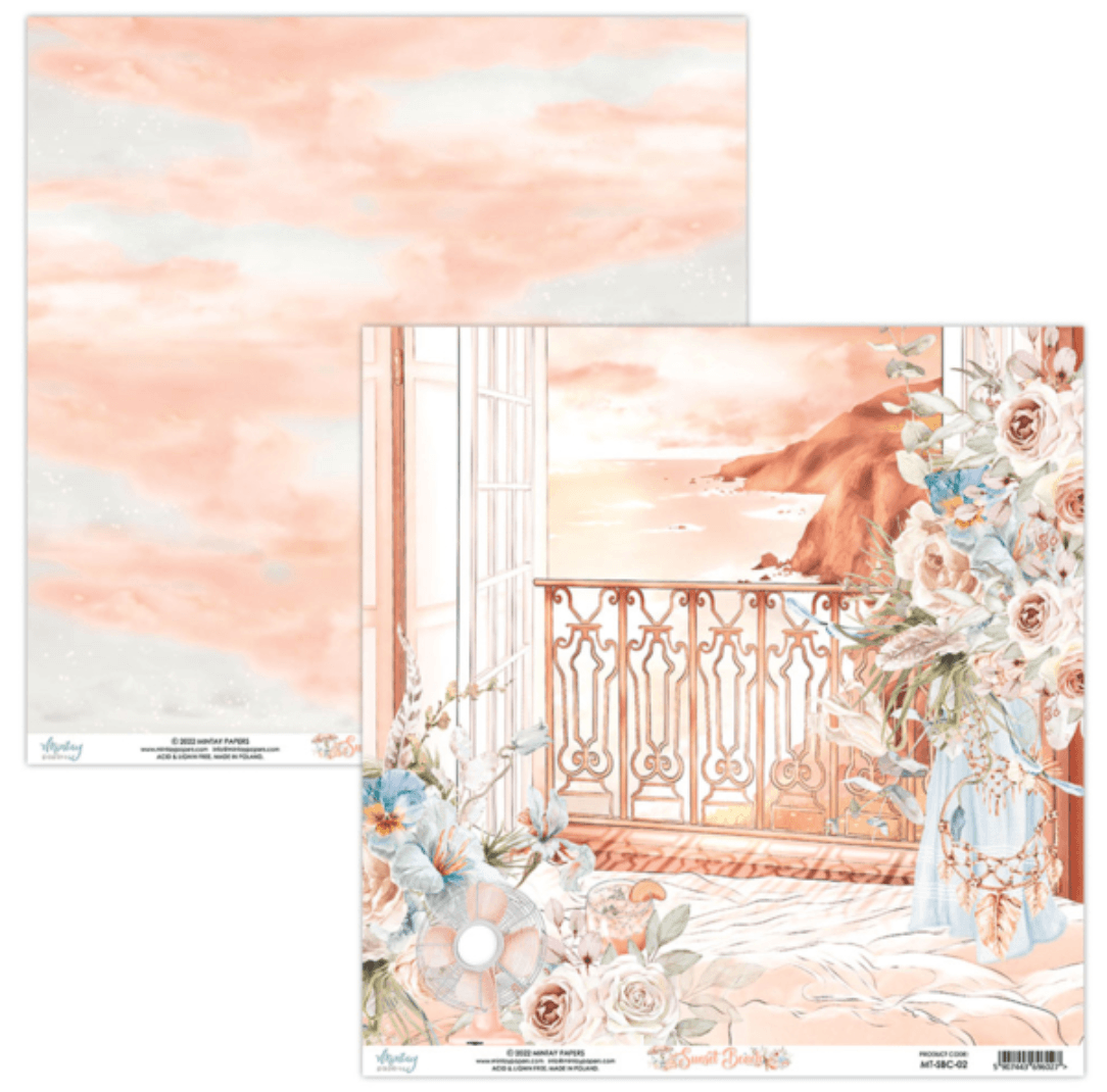 Mintay Papers - 6 x 6 Paper Pad - Sunset Beach - (MT-SBC-08) - Messy Papercrafts