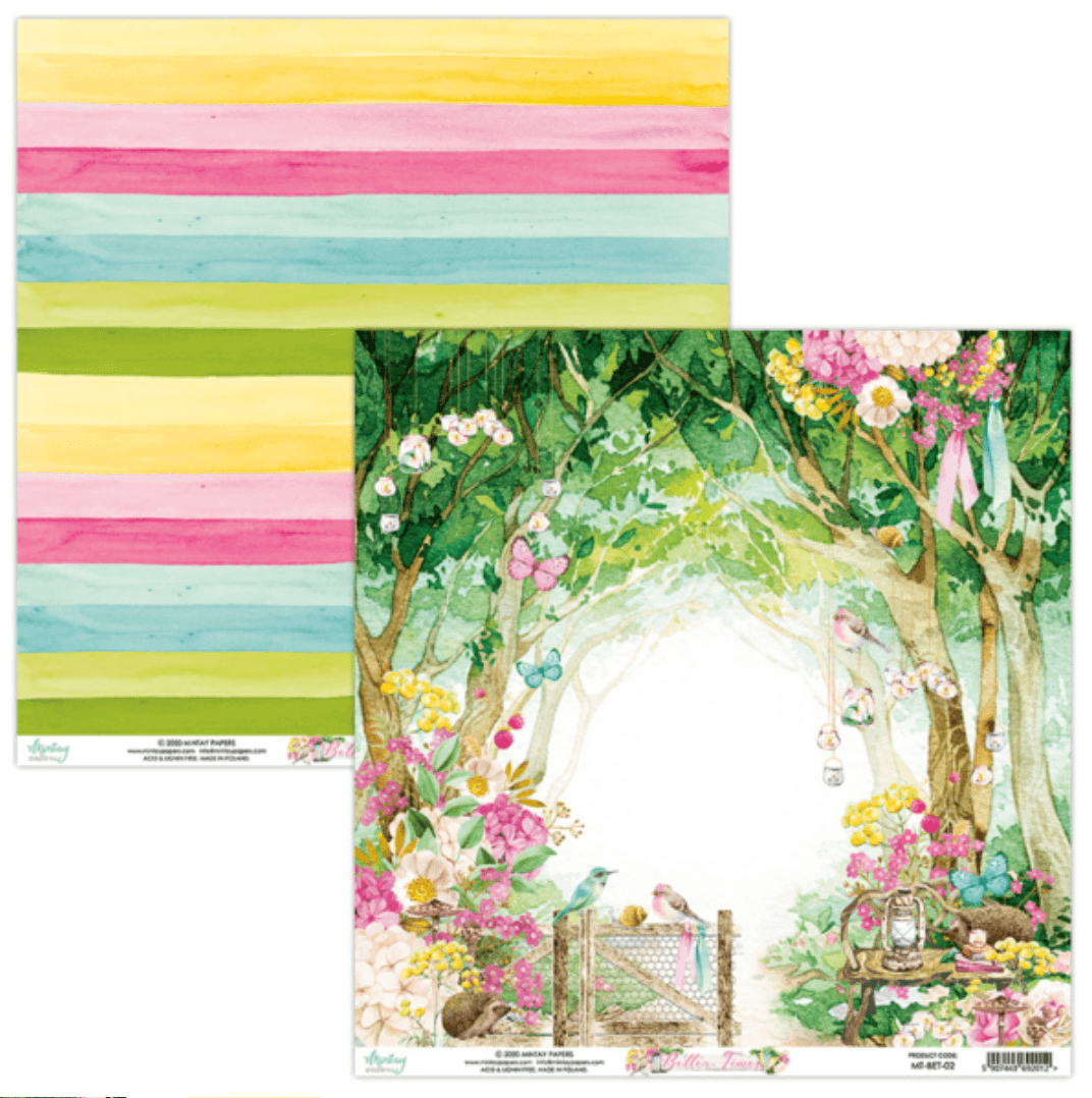 Mintay Papers - Better Times - 6x6 Inch Paper - Messy Papercrafts