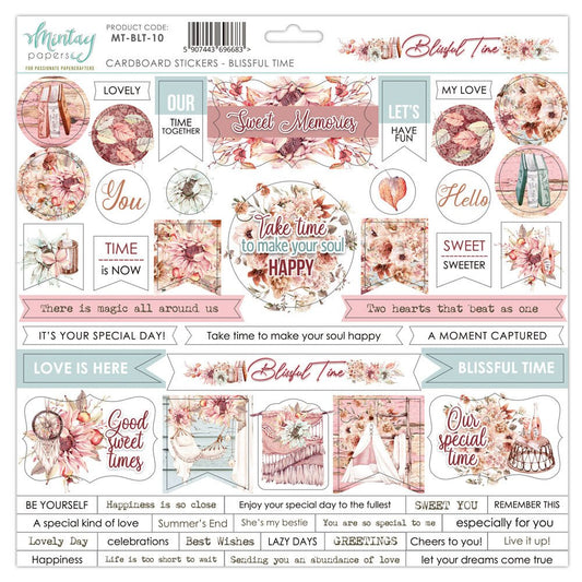 Mintay Papers - Blissful Time - 12 x 12 Cardboard Stickers - Messy Papercrafts