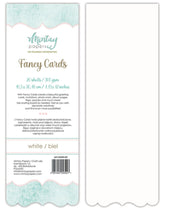 Mintay Papers - FANCY CARDS - WHITE 03, 20 SHEETS Mintay Papers