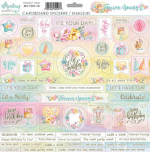 Mintay Papers - Forever Young - Cardboard Stickers - 12x12 Inch Mintay