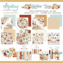 Mintay Papers - Golden Days - 12 x 12 Paper Set - Messy Papercrafts