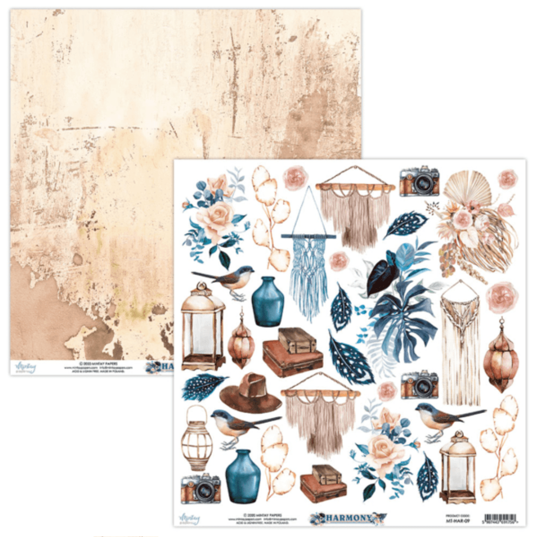 Mintay Papers - Harmony - 12x12 Scrapbook Papers - Messy Papercrafts