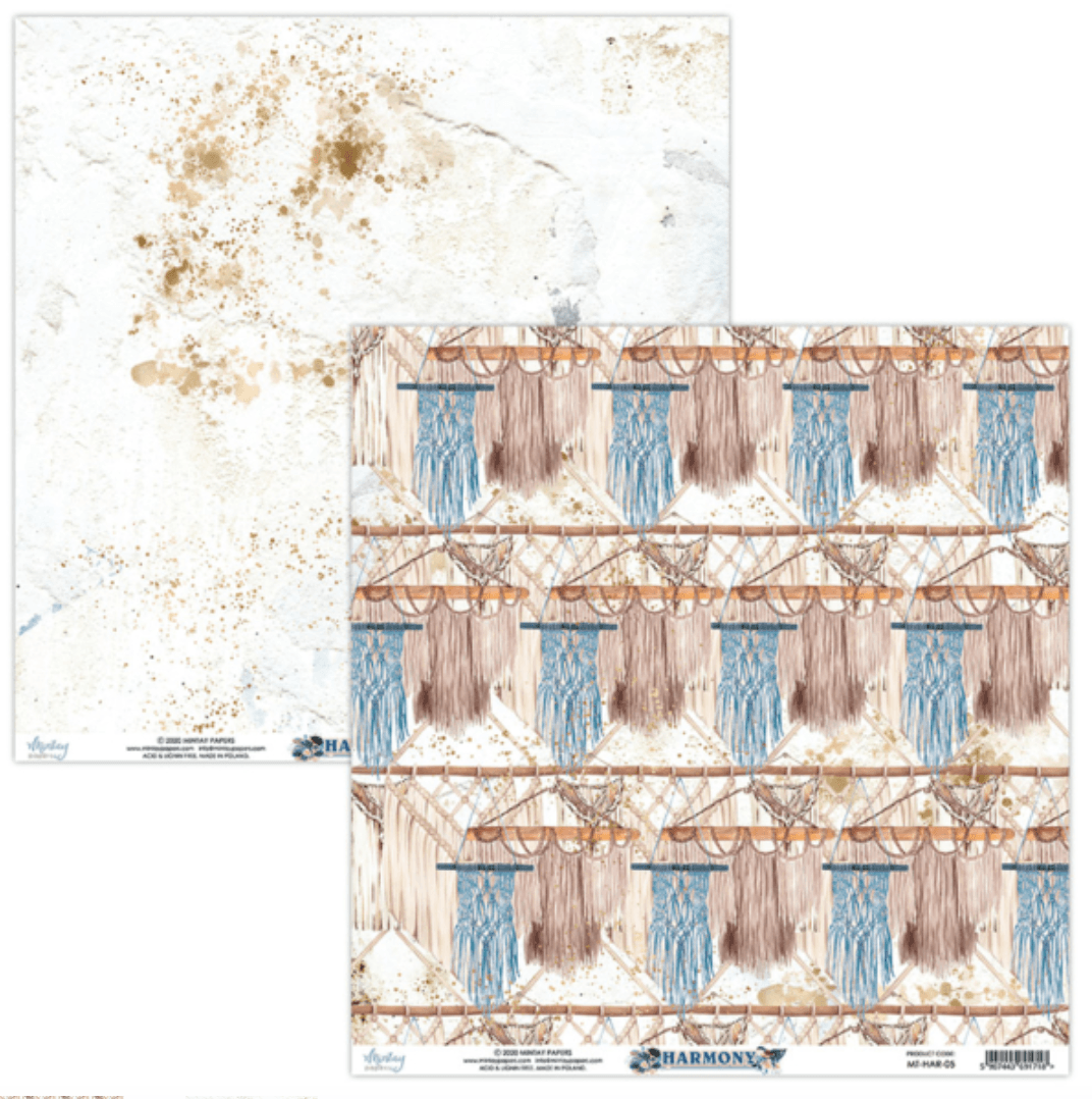 Mintay Papers - Harmony - 6x6 Inch Paper - Messy Papercrafts