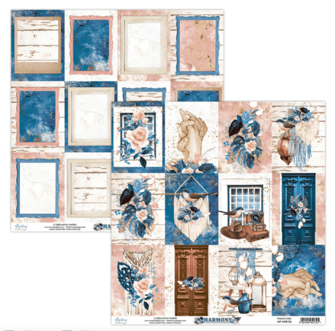 Mintay Papers - Harmony - 6x6 Inch Paper - Messy Papercrafts