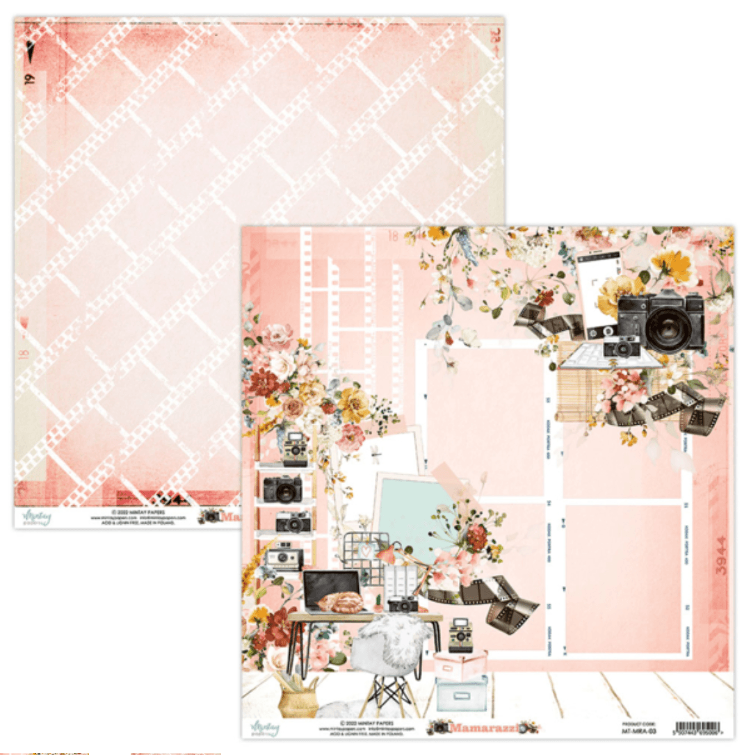 Mintay Papers - Mamarazzi - 12x12 Scrapbook Papers - Messy Papercrafts