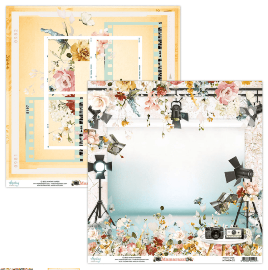 Mintay Papers - Mamarazzi - 6x6 Inch Paper - Messy Papercrafts