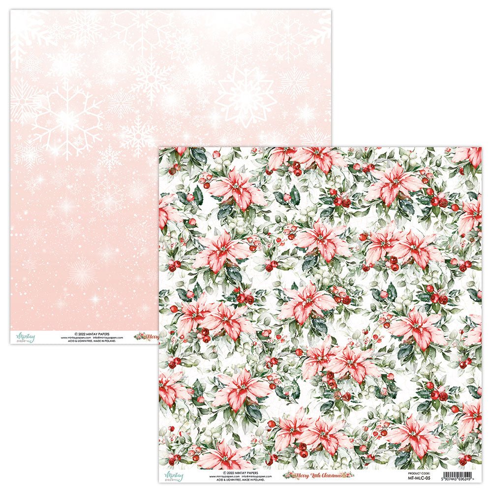 Mintay Papers - Merry Little Christmas - 6 x 6 Paper Set - Messy Papercrafts