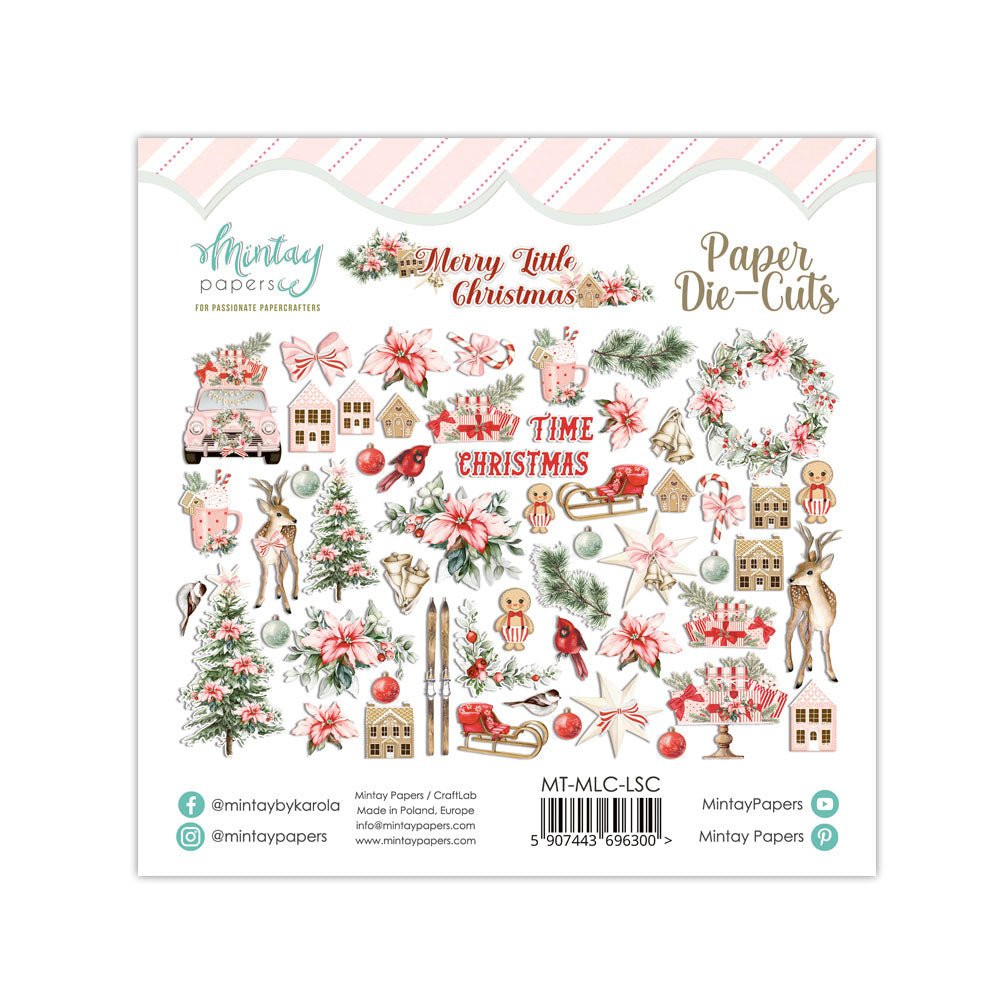 Mintay Papers - Merry Little Christmas - Paper Die Cuts - Messy Papercrafts