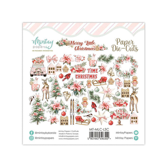 Mintay Papers - Merry Little Christmas - Paper Die Cuts - Messy Papercrafts