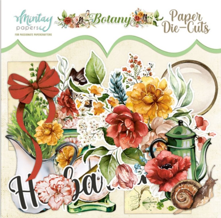 Mintay Papers - Paper Die-Cuts - Botany, 53 pcs - (MT-BOT-LSC) Mintay Papers