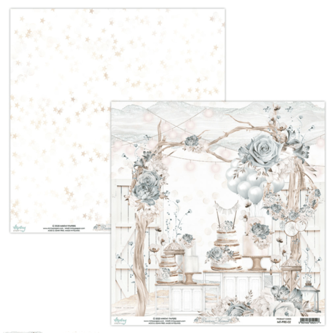 Mintay Papers - Precious Moments - 12x12 Scrapbook Papers - Messy Papercrafts