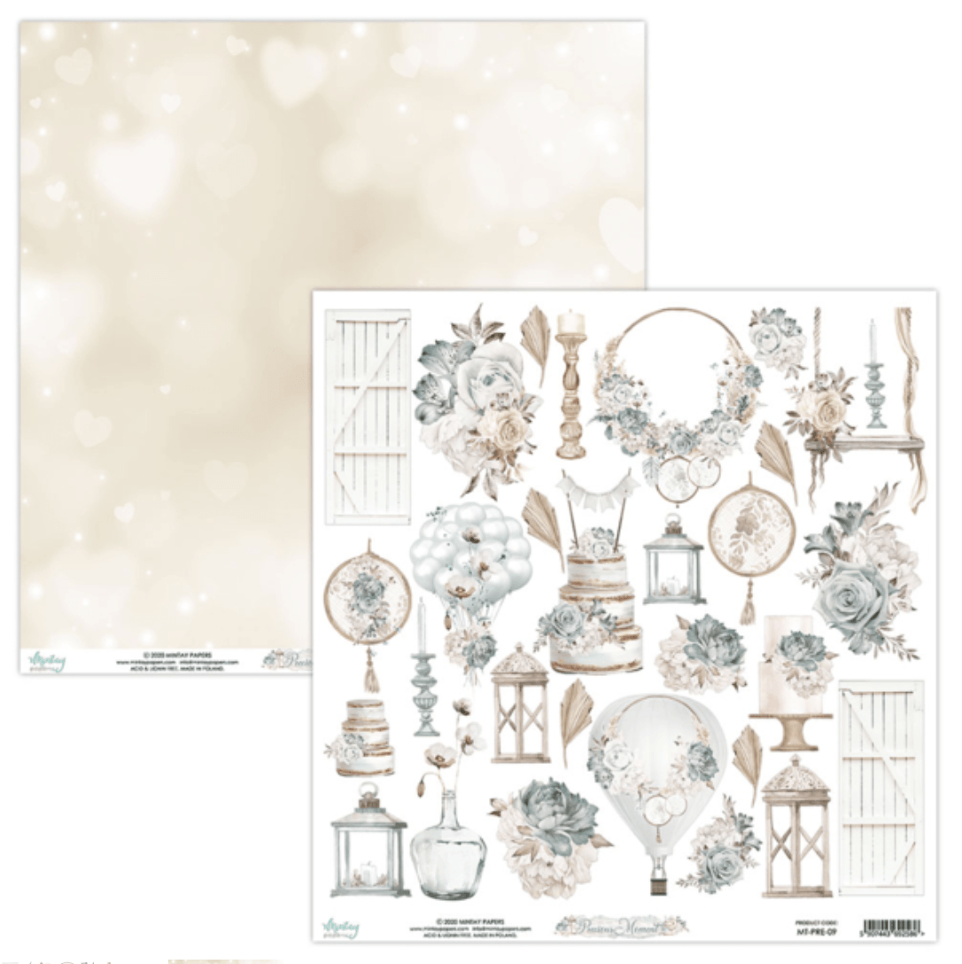 Mintay Papers - Precious Moments - 12x12 Scrapbook Papers - Messy Papercrafts