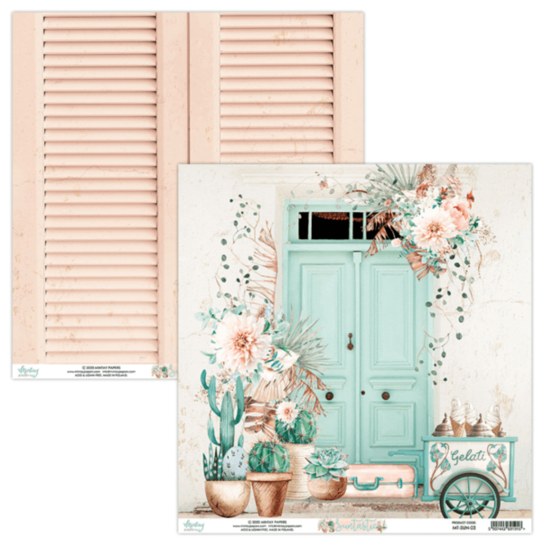 Mintay Papers - Suntastic - 6x6 Inch Paper - Messy Papercrafts
