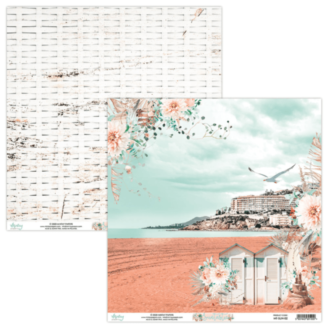 Mintay Papers - Suntastic - 6x6 Inch Paper - Messy Papercrafts