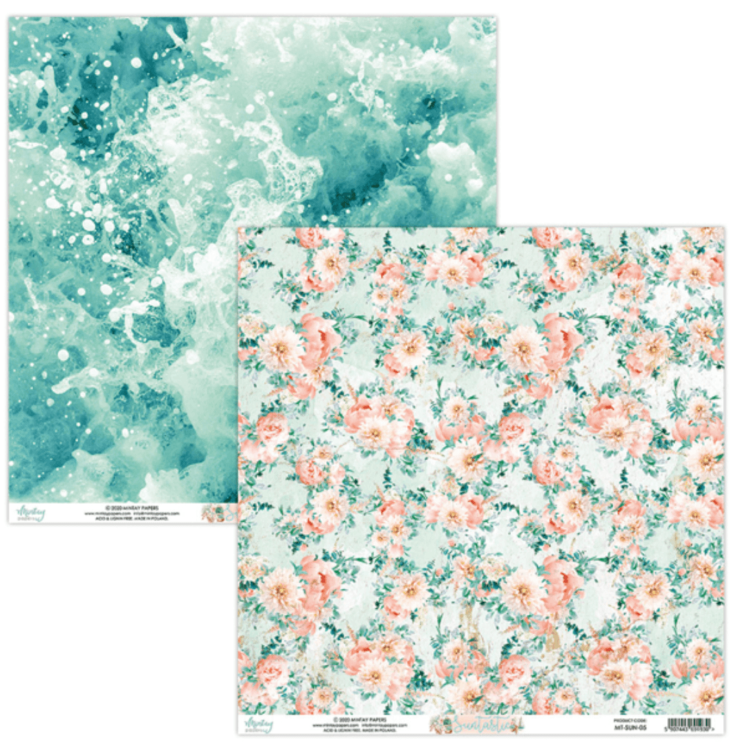 Mintay Papers - Suntastic - 6x6 Inch Paper - Messy Papercrafts