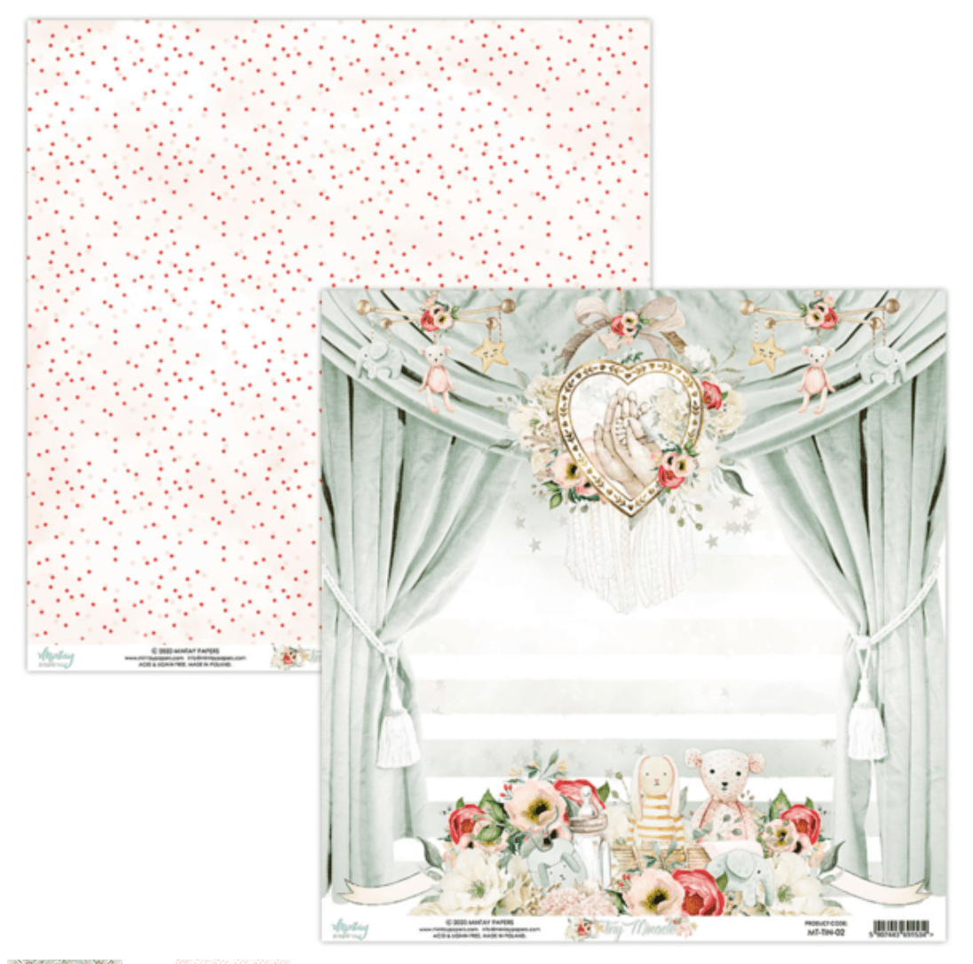 Mintay Papers - Tiny Miracle - 6x6 Inch Paper - Messy Papercrafts