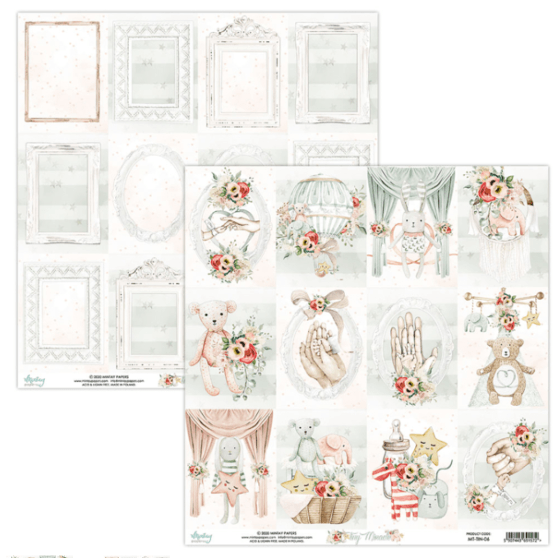 Mintay Papers - Tiny Miracle - 6x6 Inch Paper - Messy Papercrafts