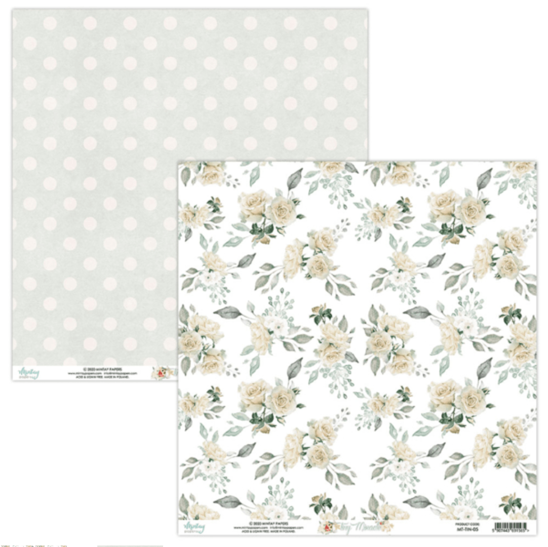 Mintay Papers - Tiny Miracle - 6x6 Inch Paper - Messy Papercrafts