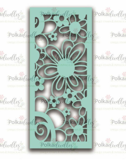 Polkadoodles - Flower Collage Stencil Polkadoodles