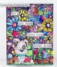 Polkadoodles - Fuzzypuffs Scruff Watering Can - Clear Stamp Set - 3x5 Inch Polkadoodles