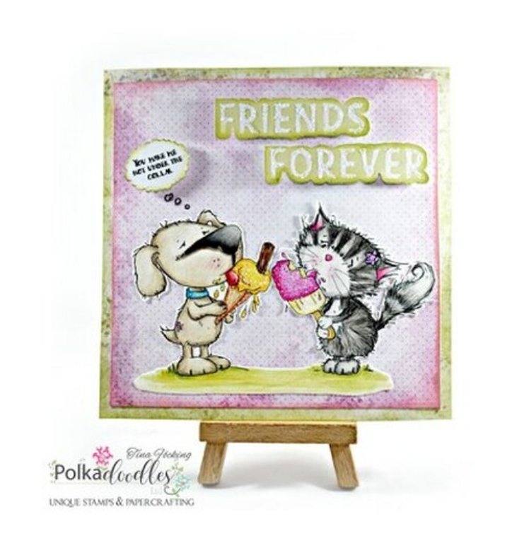 Polkadoodles - Horace & Boo Delicious Day - Clear Stamp Set - 3x2 Inch Polkadoodles