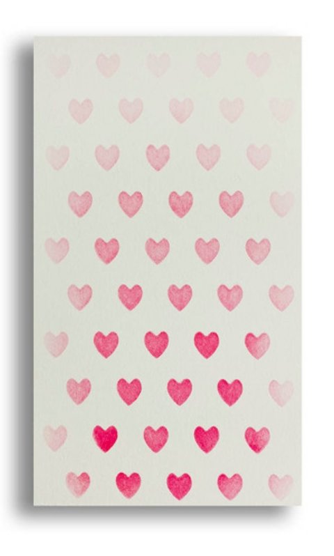 Polkadoodles - Love Heart 2 stencil 4 X 8" Polkadoodles