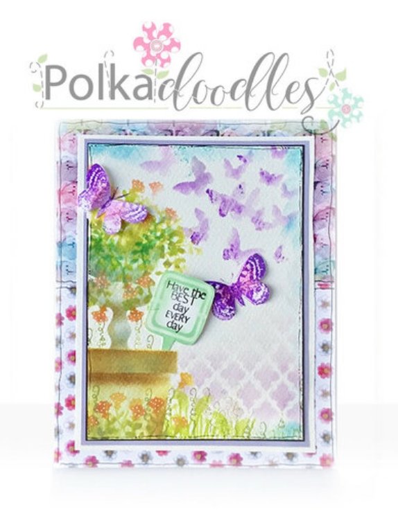 Polkadoodles - Moroccan Screen 6 x 6" craft stencil Polkadoodles