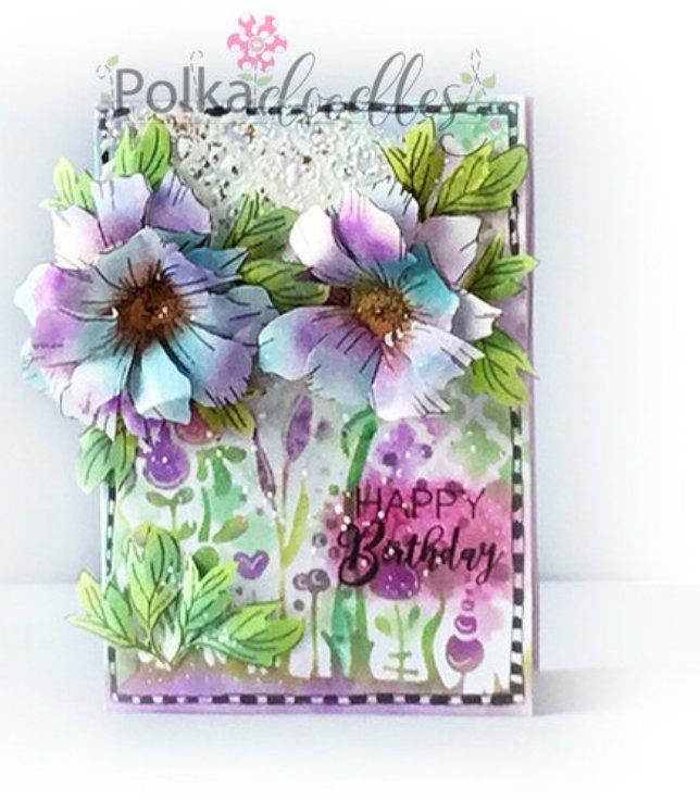 Polkadoodles - Moroccan Screen 6 x 6" craft stencil Polkadoodles