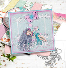 Polkadoodles - Serenity Butterfly Breeze Stamp - 3x2 Inch Polkadoodles