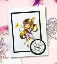 Polkadoodles - Serenity Butterfly Dreams Stamp - 3x2 Inch Polkadoodles