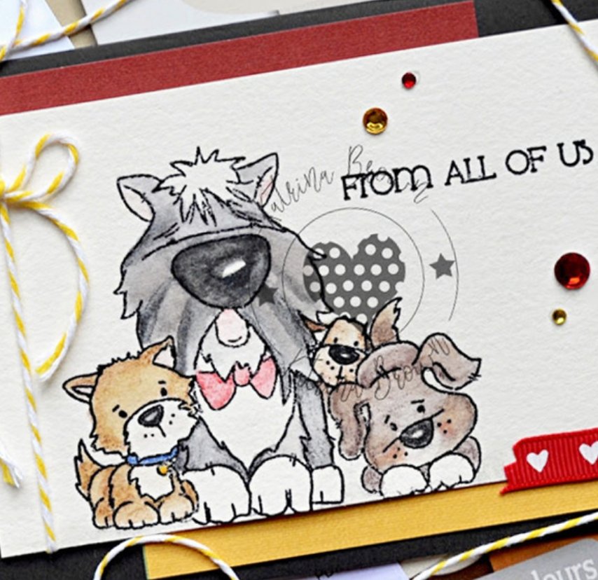 Polkadoodles - Woof You Dogs Clear Stamp set Polkadoodles