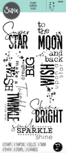Sizzix - Clear Acrylic Stamps - Smile, Sparkle and Shine - Messy Papercrafts
