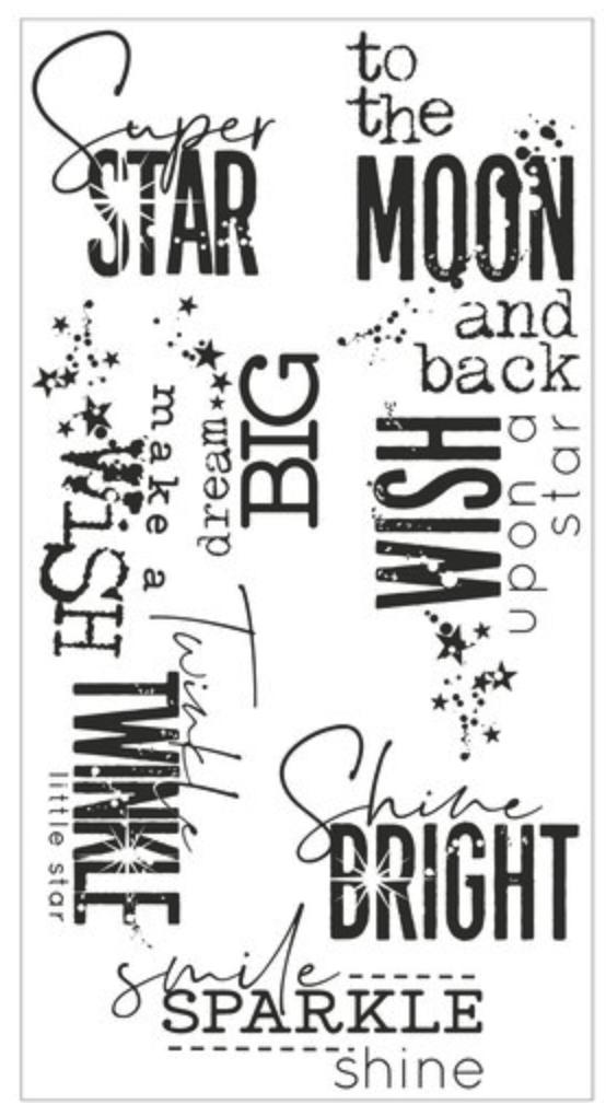 Sizzix - Clear Acrylic Stamps - Smile, Sparkle and Shine - Messy Papercrafts
