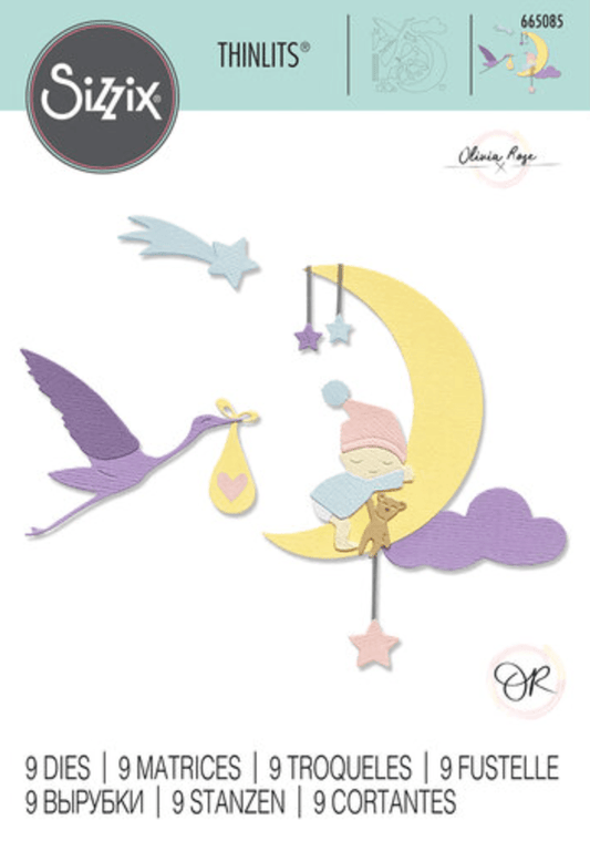 Sizzix - Thinlits Dies - Lunar Baby - Messy Papercrafts