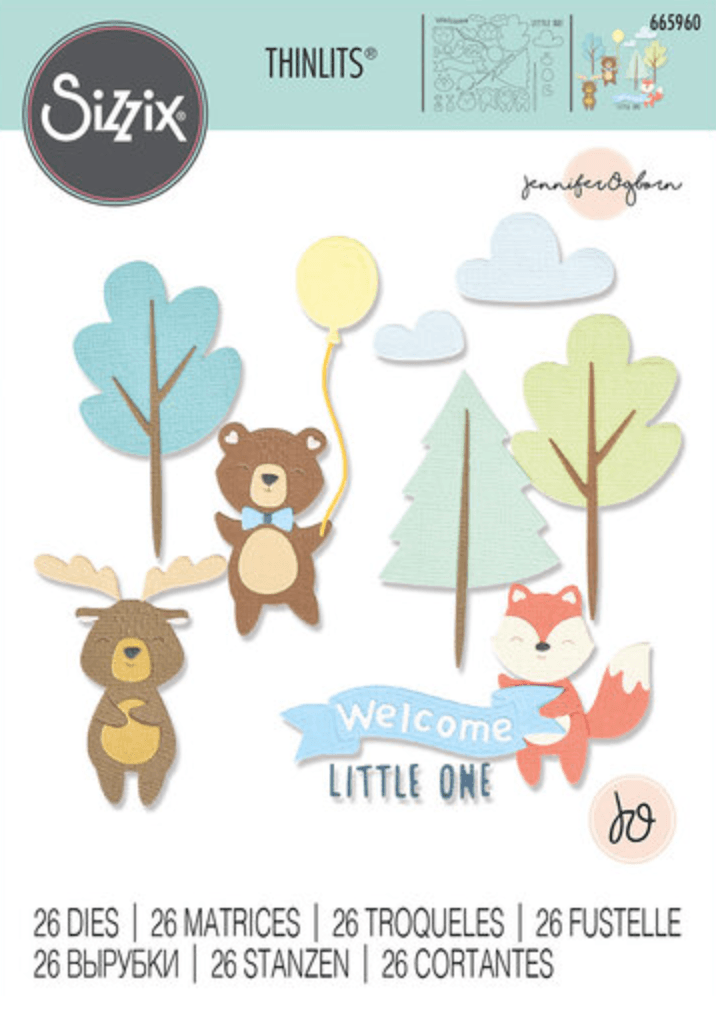 Sizzix - Thinlits Dies - Woodland Baby - Messy Papercrafts