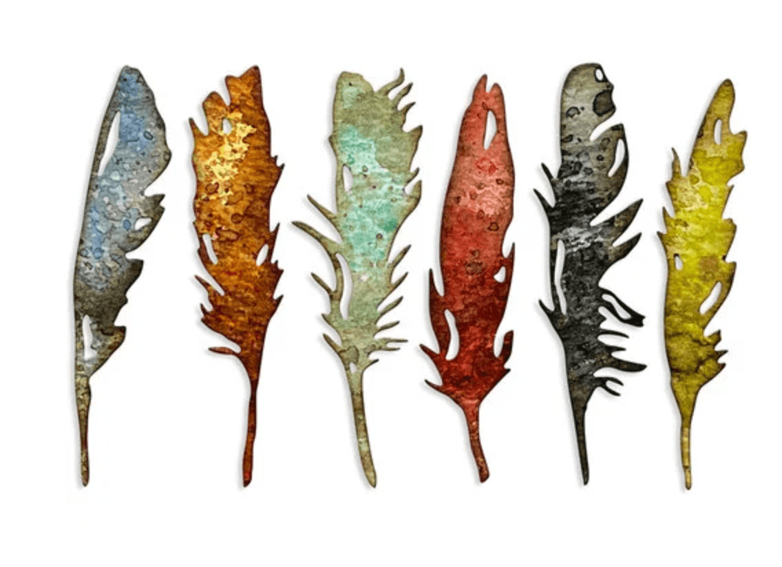 Sizzix - Tim Holtz - Halloween - Thinlits Dies - Feathery - Messy Papercrafts