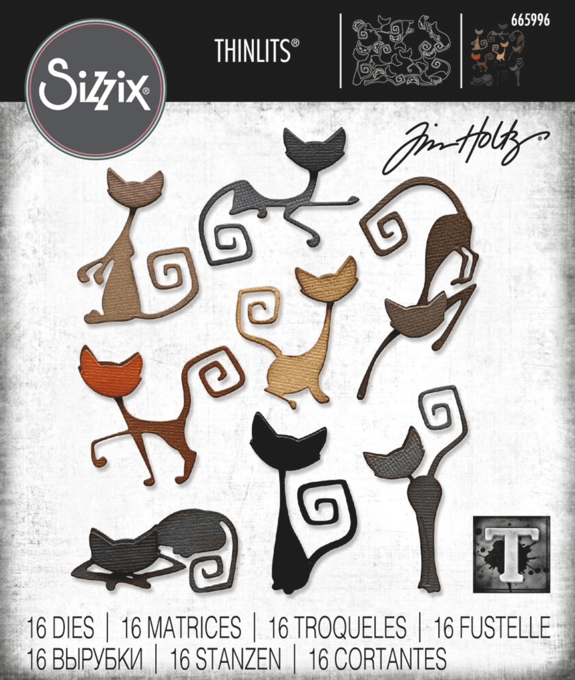 Sizzix - Tim Holtz - Halloween - Thinlits Dies - Mischievous - Messy Papercrafts