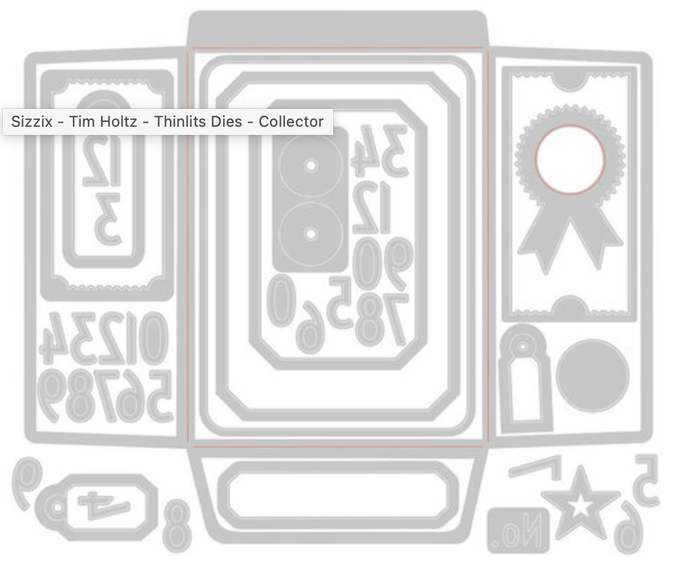 Sizzix - Tim Holtz - Thinlits Dies - Collector - Messy Papercrafts