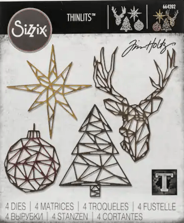 Sizzix - Tim Holtz - Thinlits Dies - Geo Christmas - Messy Papercrafts
