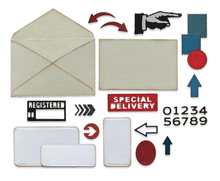 Sizzix - Tim Holtz - Thinlits Dies - Postale - Messy Papercrafts