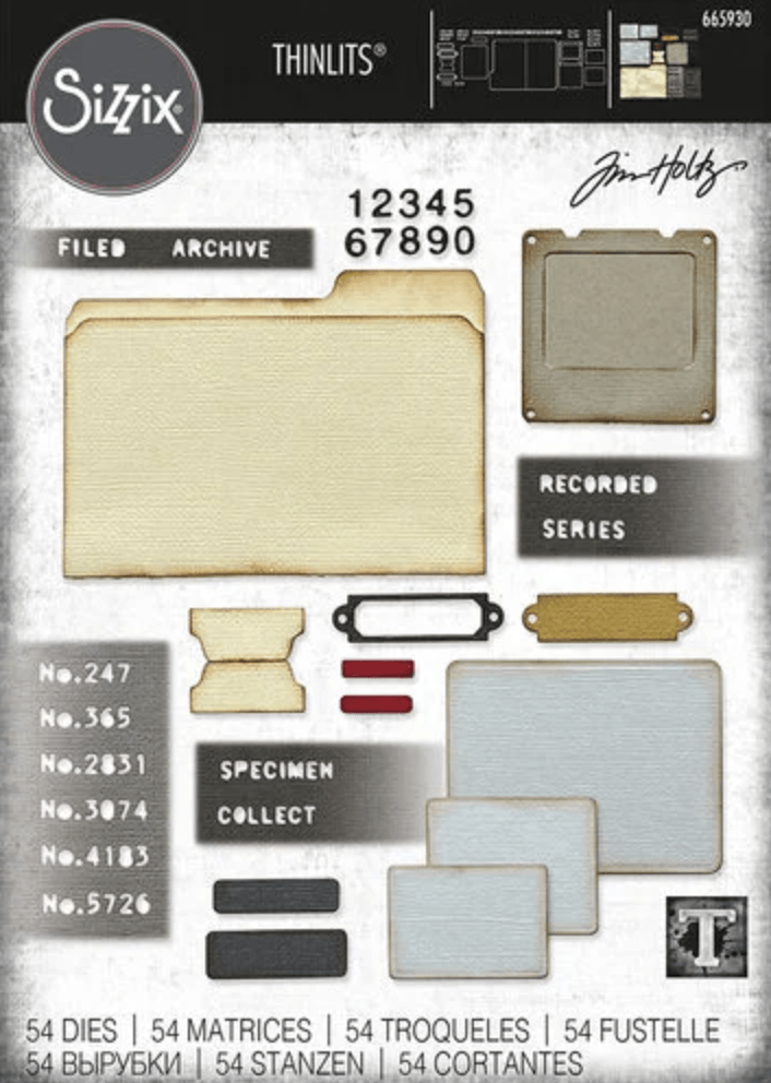 Sizzix - Tim Holtz - Thinlits Dies - Specimen - Messy Papercrafts