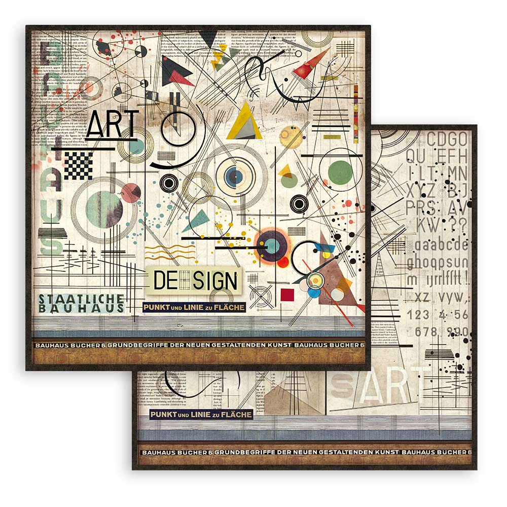 Stamperia - Bauhaus - Scrapbooking Pad - 6x6 Inch - Messy Papercrafts