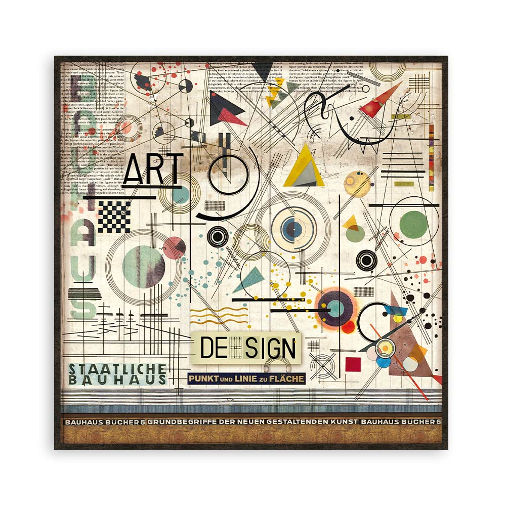 Stamperia - Bauhaus - Scrapbooking Pad - 6x6 Inch - Messy Papercrafts