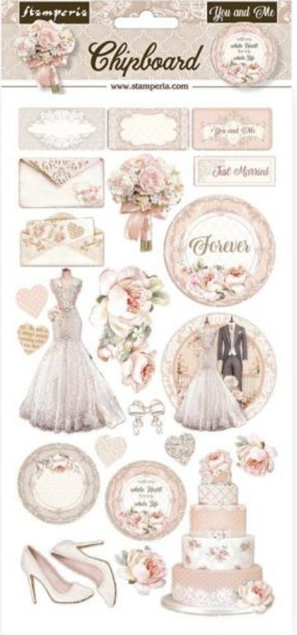 Stamperia - Chipboard cm 15x30 - You and Me Stamperia