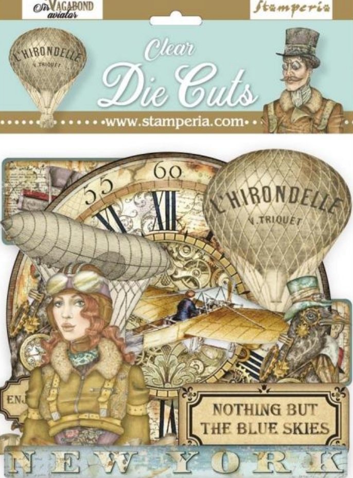 Stamperia - Clear Die Cuts - Sir Vagabond Aviator Stamperia