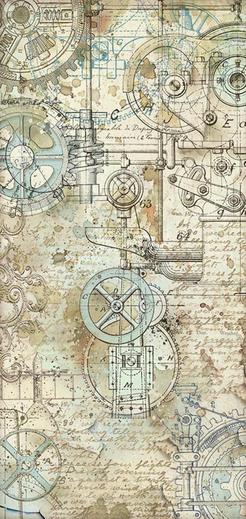 Stamperia - Collectables 10 sheets 15x30,5 (6”x12”) - Sir Vagabond Aviator Stamperia