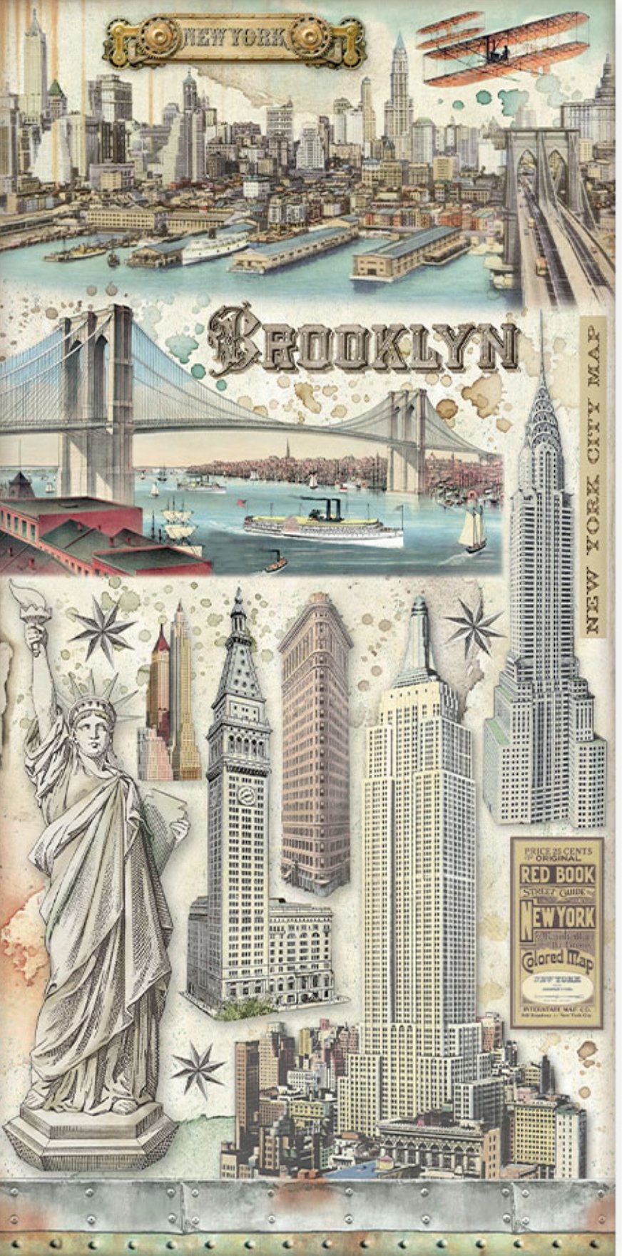 Stamperia - Collectables 10 sheets 15x30,5 (6”x12”) - Sir Vagabond Aviator Stamperia