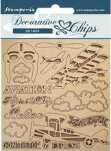 Stamperia - Decorative chips cm 14x14 - Sir Vagabond Aviator - Aviation Stamperia