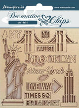 Stamperia - Decorative chips cm 14x14 - Sir Vagabond Aviator - New York Stamperia